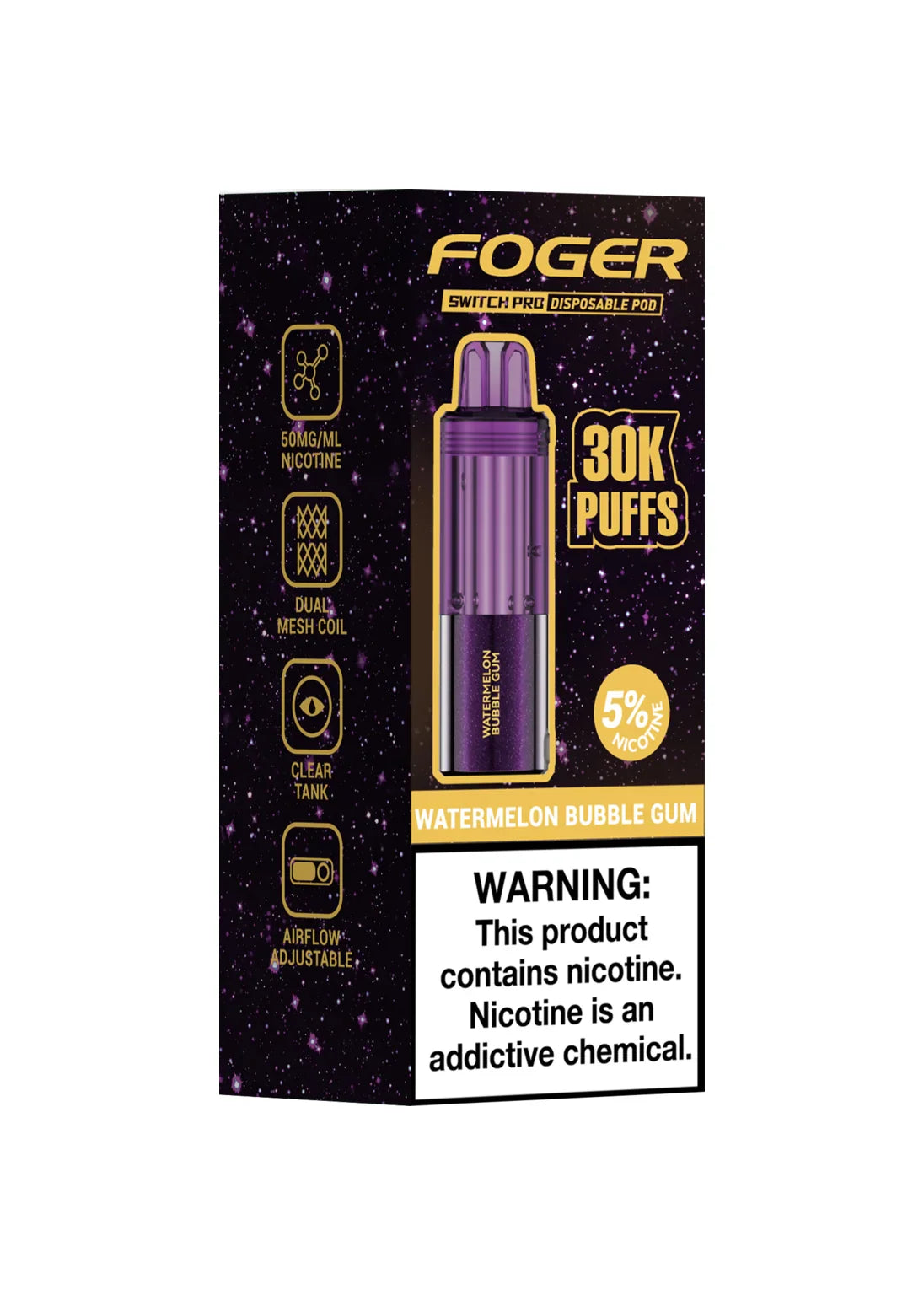 Foger Watermelon Bubble Gum 30K Puffs