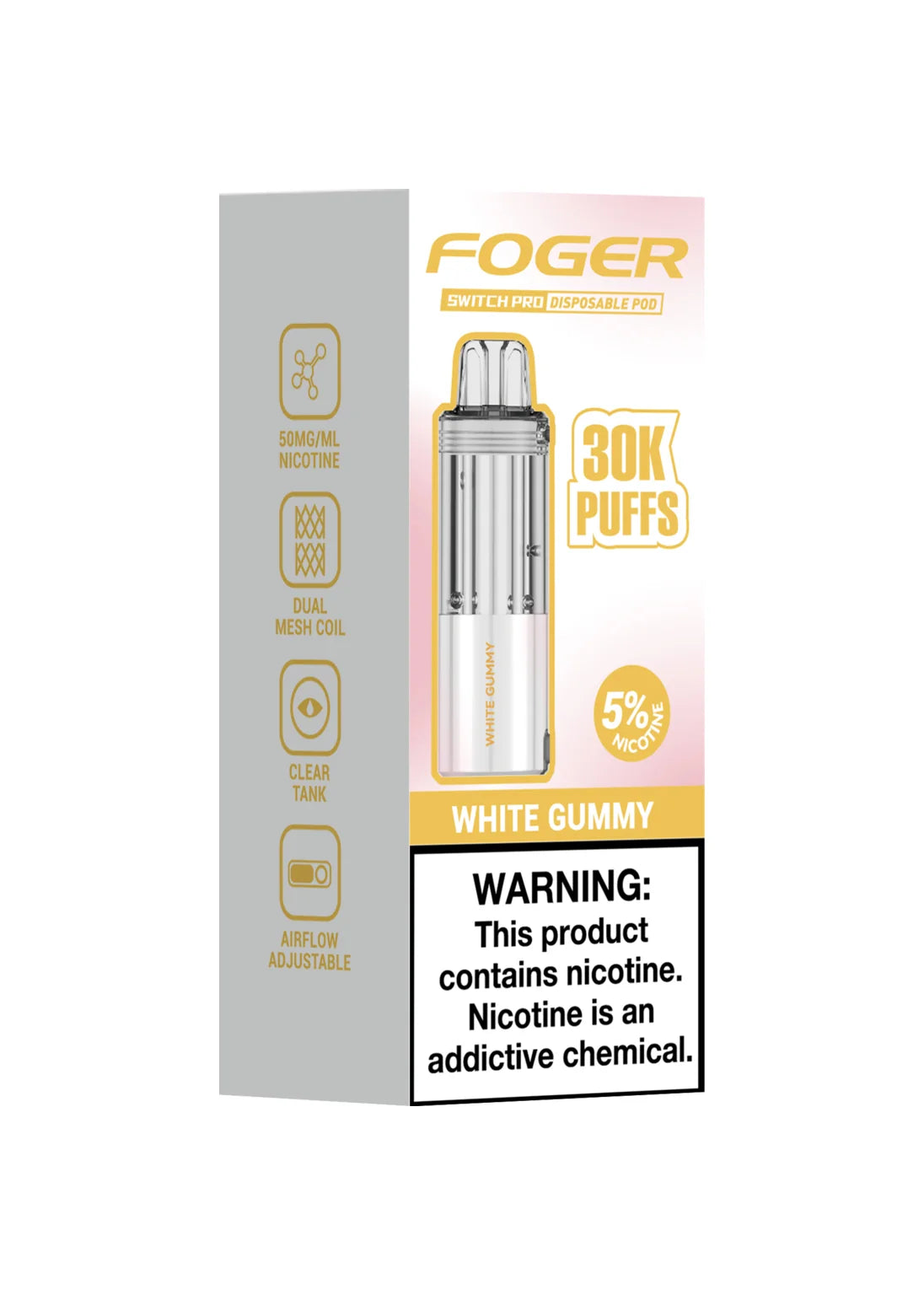 Foger White Gummy 30K Puffs