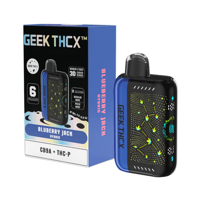 Geek THCX Pulse 6 Grams CB9A + THC-P Curve Screen Disposable Vape