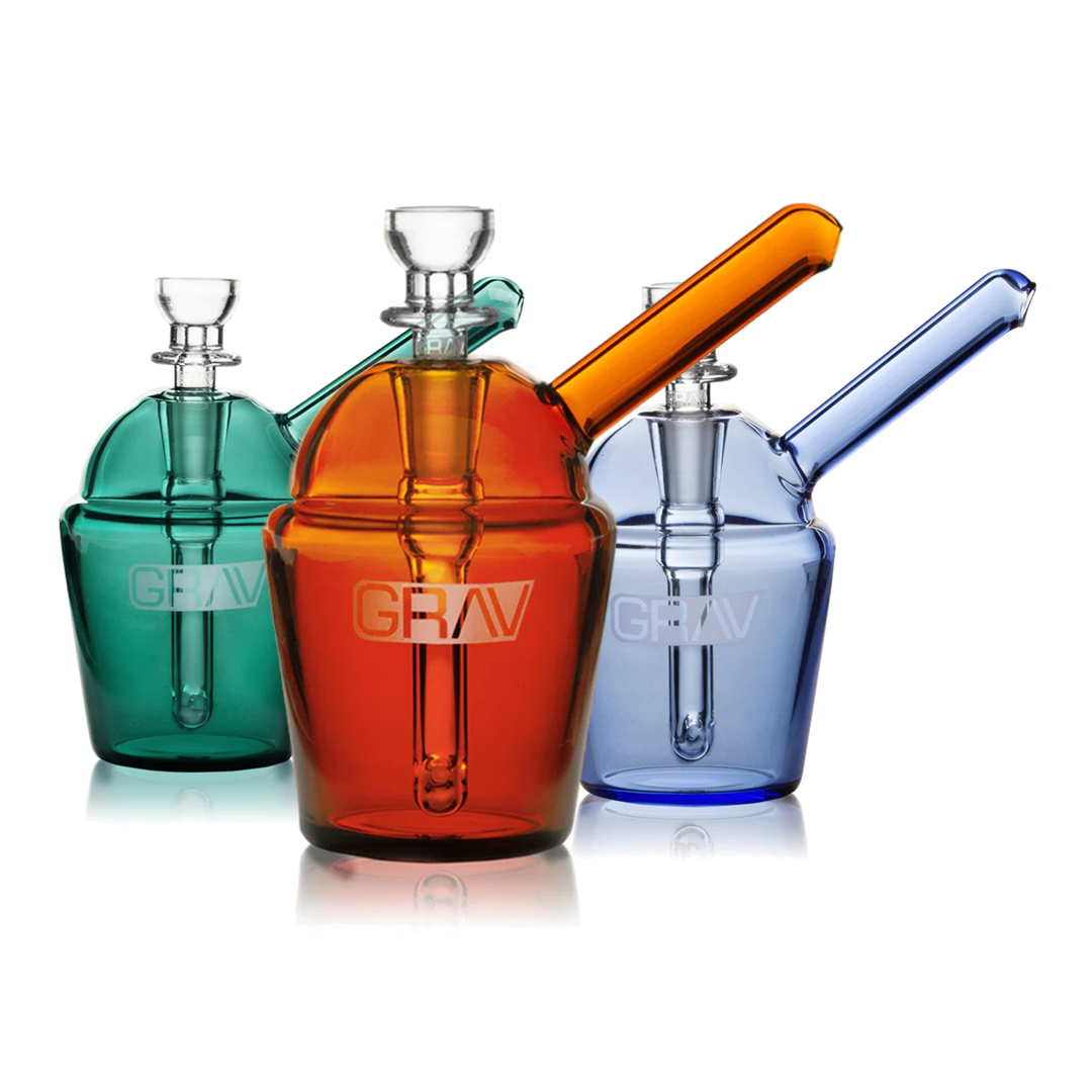 GRAV Slush Cup Pocket Bubbler – Compact Glass Water Pipe