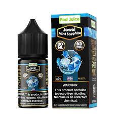 Pod Juice Bold Jewel Mint Sapphire Salt Nic 30mL TFN