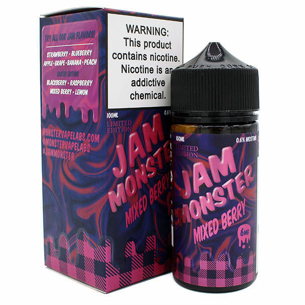 Jam Monster Mixed Berry 6mg | Fruity E-Liquid Blend