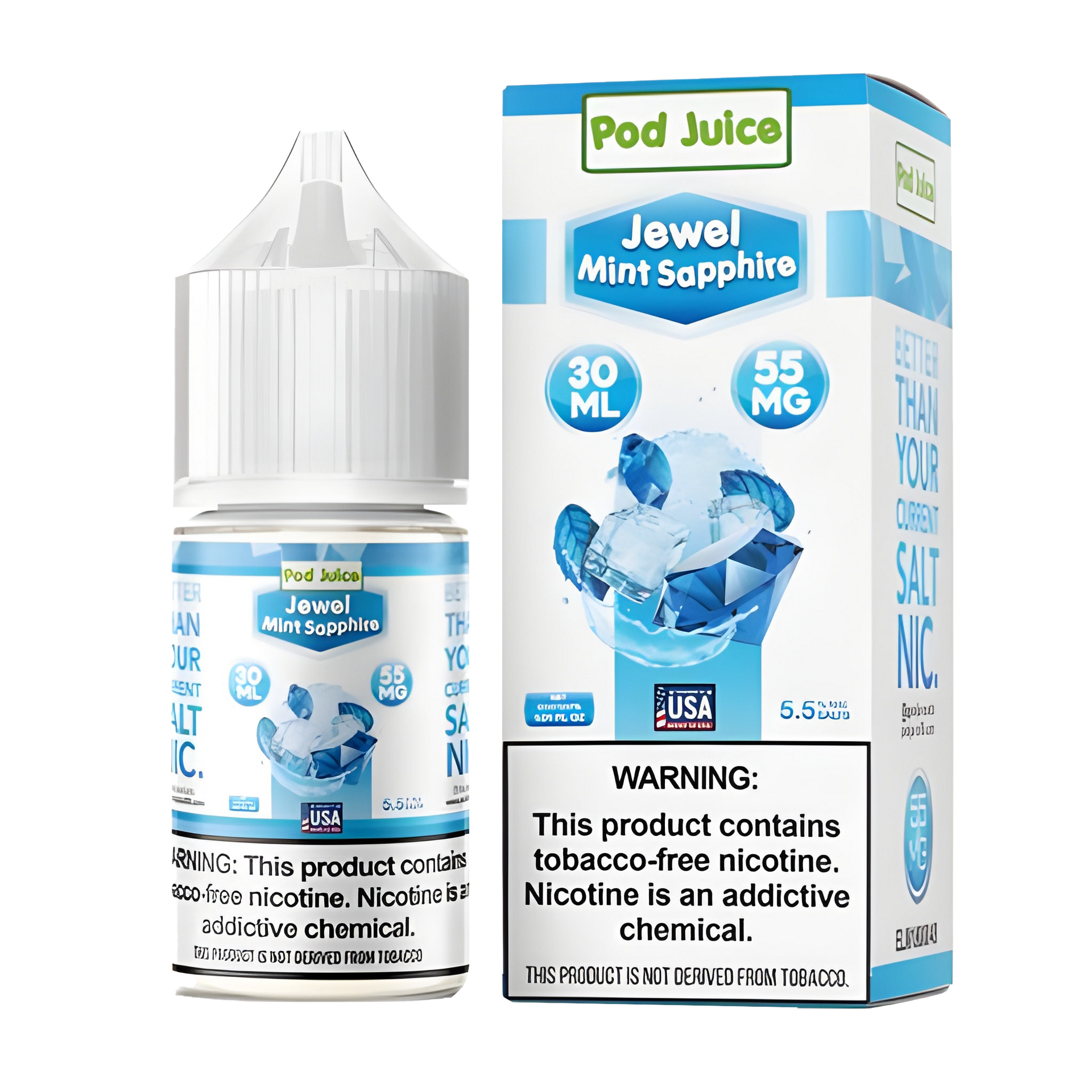Pod Juice Jewel Mint Sapphire Salt Nic