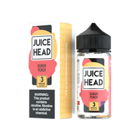 Juice Head GURUM Peach e-liquid bottle and packaging on a white background