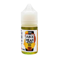 Juice Head Salts Orange Mango e-liquid bottle on a white background