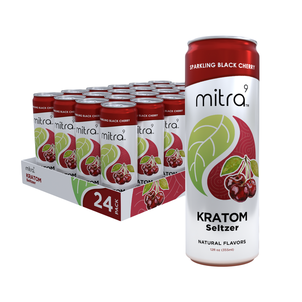 Mitra9 Kratom Seltzer Drink - 24 Pack