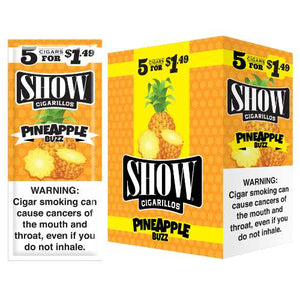 Show Cigarillos – Pineapple Buzz (5-for-$1 packaging)