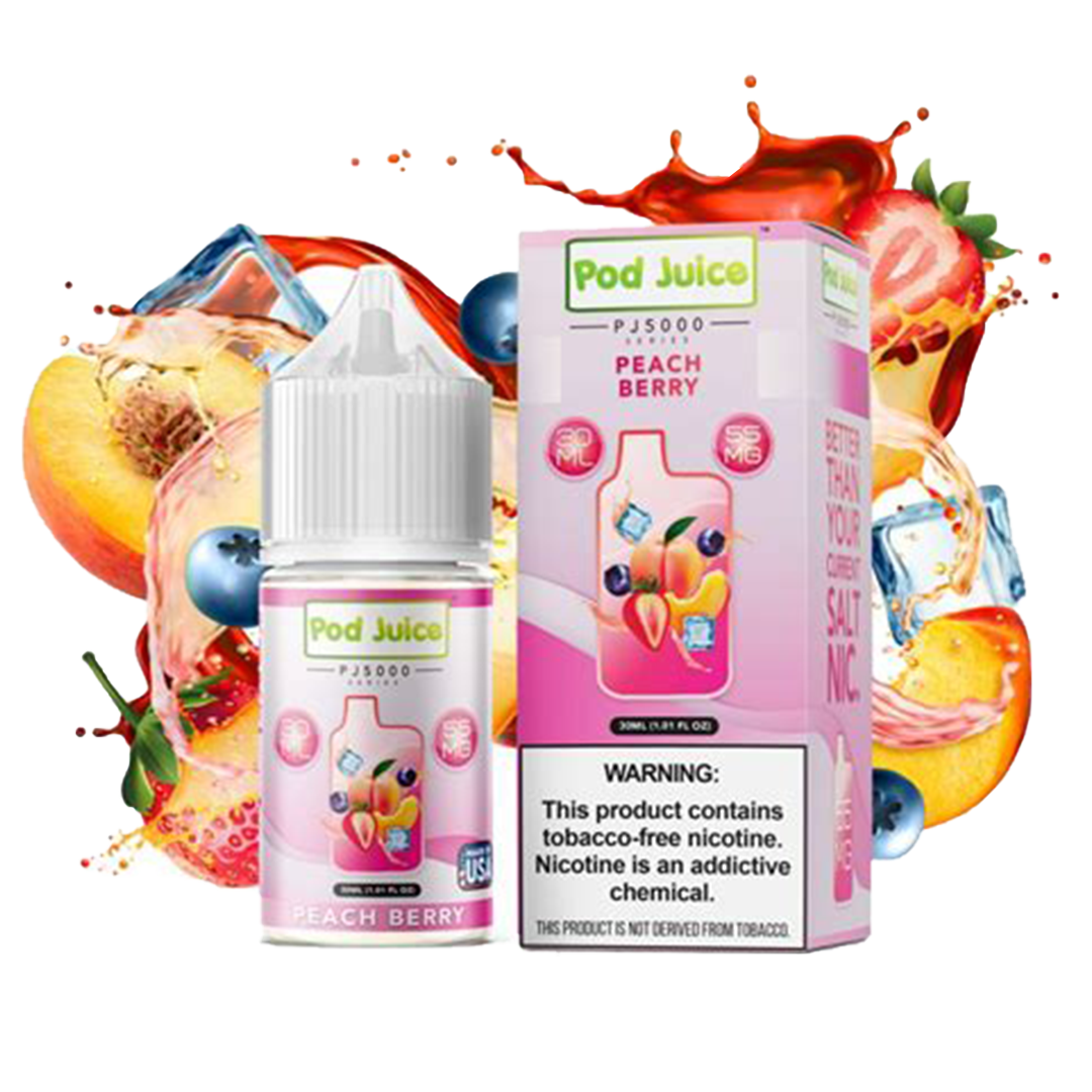 Pod Juice Peach Berry Salt Nic 30mL TFN