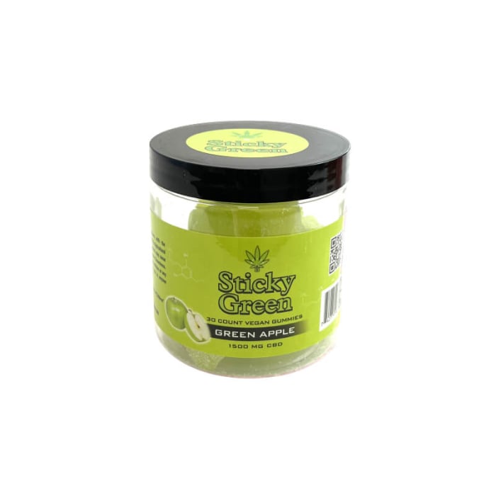 Sticky Green Gummy Cotton Candy 50mg