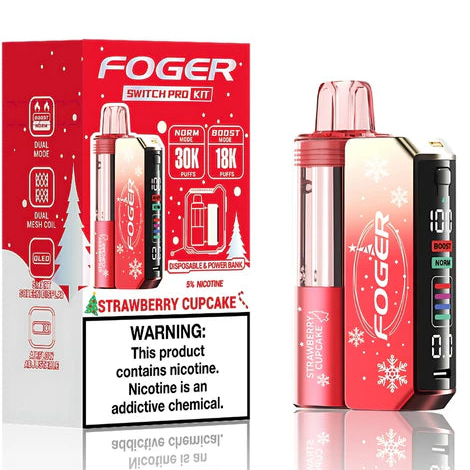 Foger Switch Pro Kit Strawberry Cupcake 30K Puffs