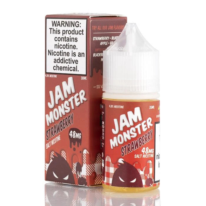 Jam Monster Salts – Strawberry Jam 30 mL (24 mg / 48 mg Salt Nicotine)