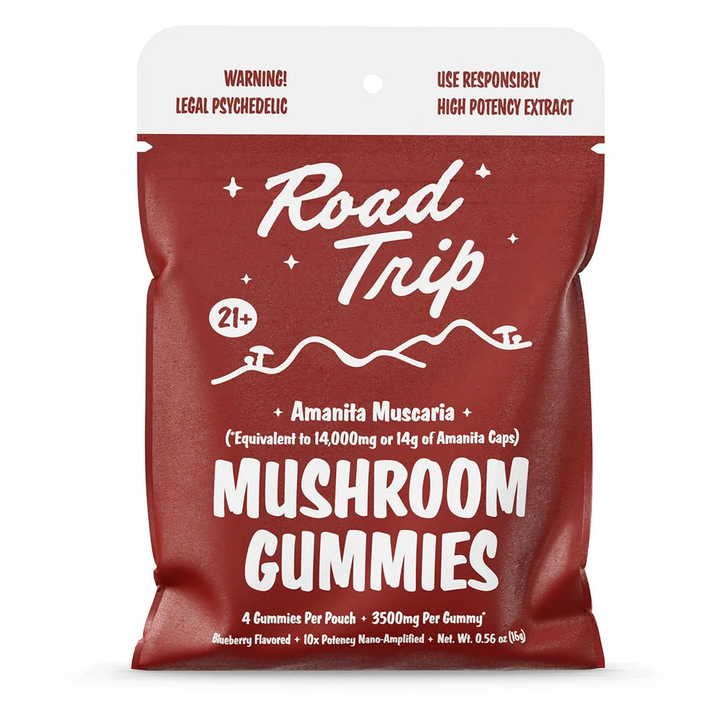 oad Trip Mushroom Gummies – 14,000 mg Amanita (Watermelon, Raspberry, Peach)
