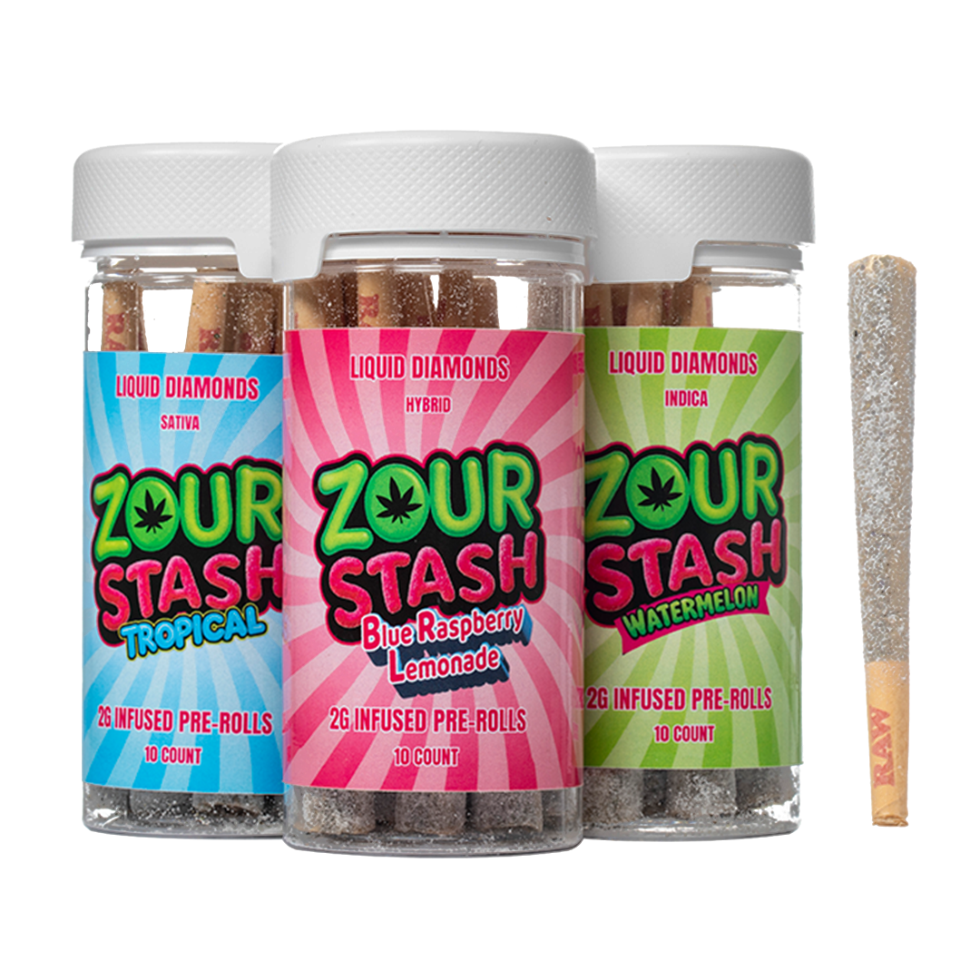 Zour Stash THCA Liquid Diamonds Pre-Rolls – 20g